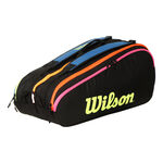 Wilson Wilson Team Neon Collection Housse De Raquette Lot De 12 Edition Spéciale-Noir