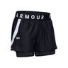 Play Up 2in1 Shorts Femmes - noir, blanc