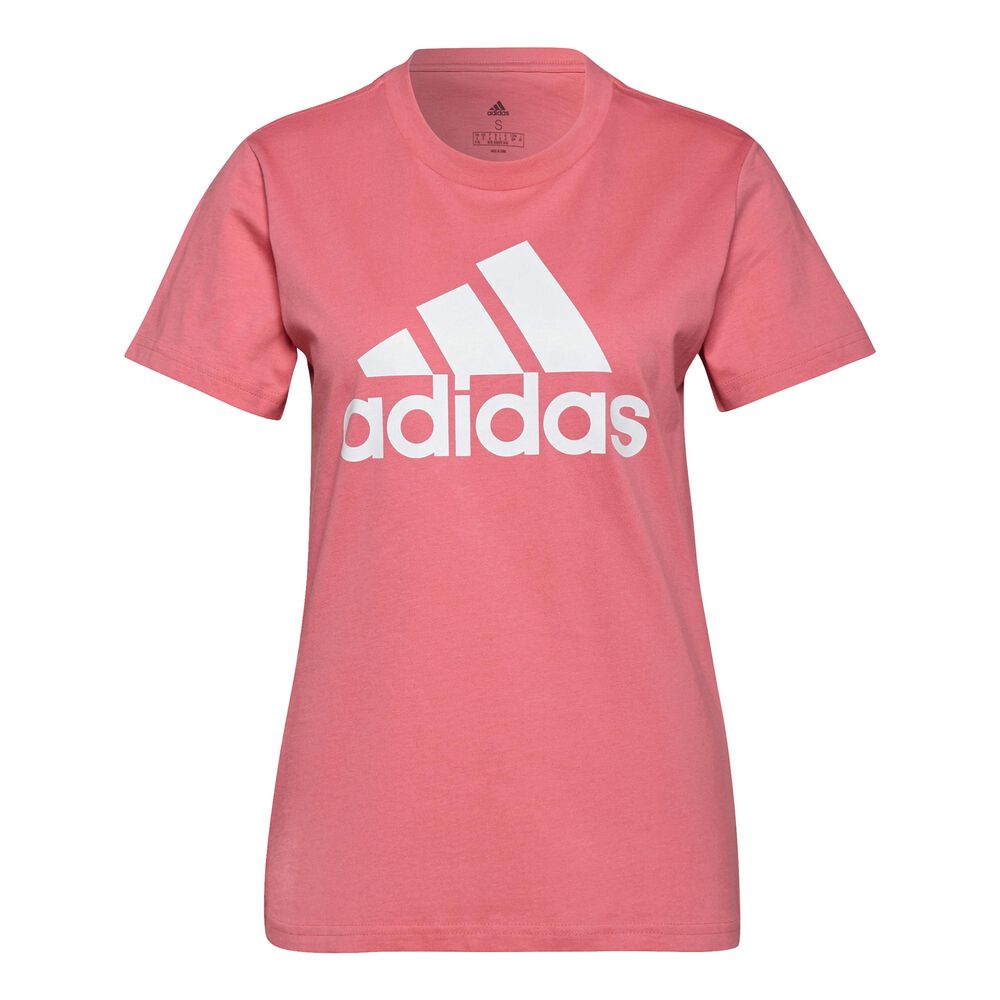 adidas Big Logo T-shirt Femmes - Rosé, Blanc
