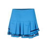 Long Pleat Tier Jupe Femmes-Bleu,Noir
