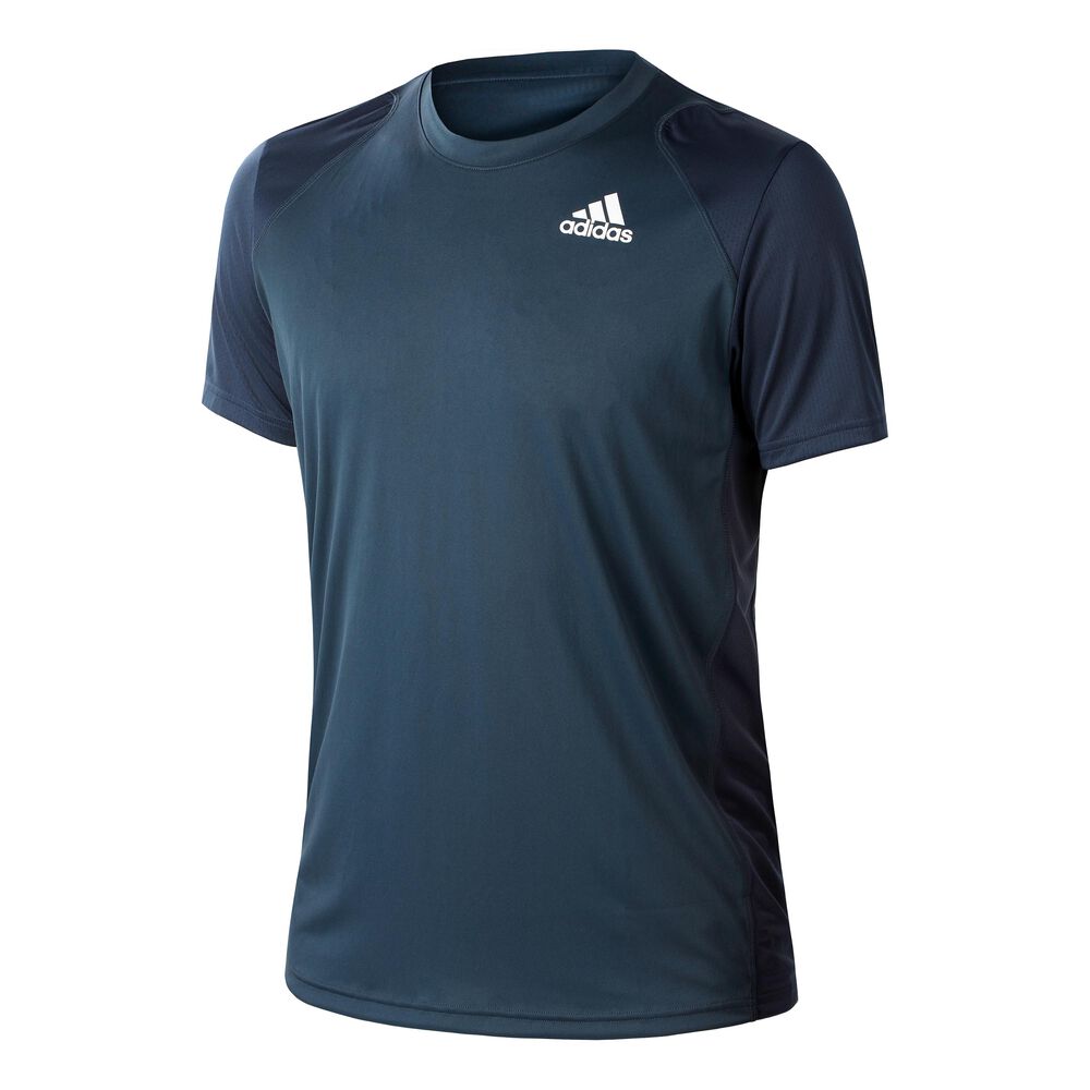 adidas Club T-shirt Hommes - Bleu Foncé , Blanc