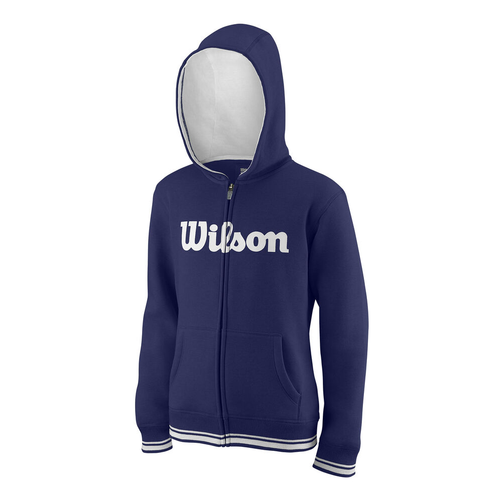 Wilson Team Script Gilet En Coton Enfants - Bleu Foncé , Blanc
