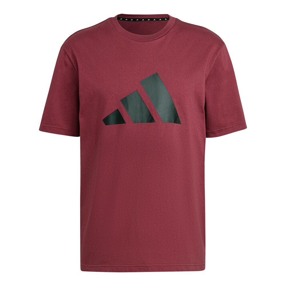 adidas Future Icon 3 Bar T-shirt Hommes - Rouge Foncé