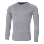 V&ecirc;tements Nike Nike Pro Haut Manches Longues Hommes-Gris Clair