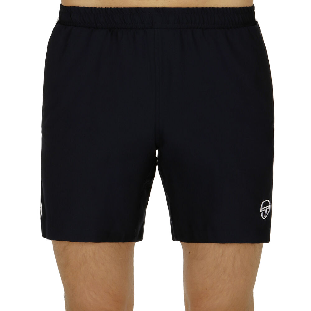 Sergio Tacchini Young Line Pro Shorts Hommes - Bleu Foncé , Blanc