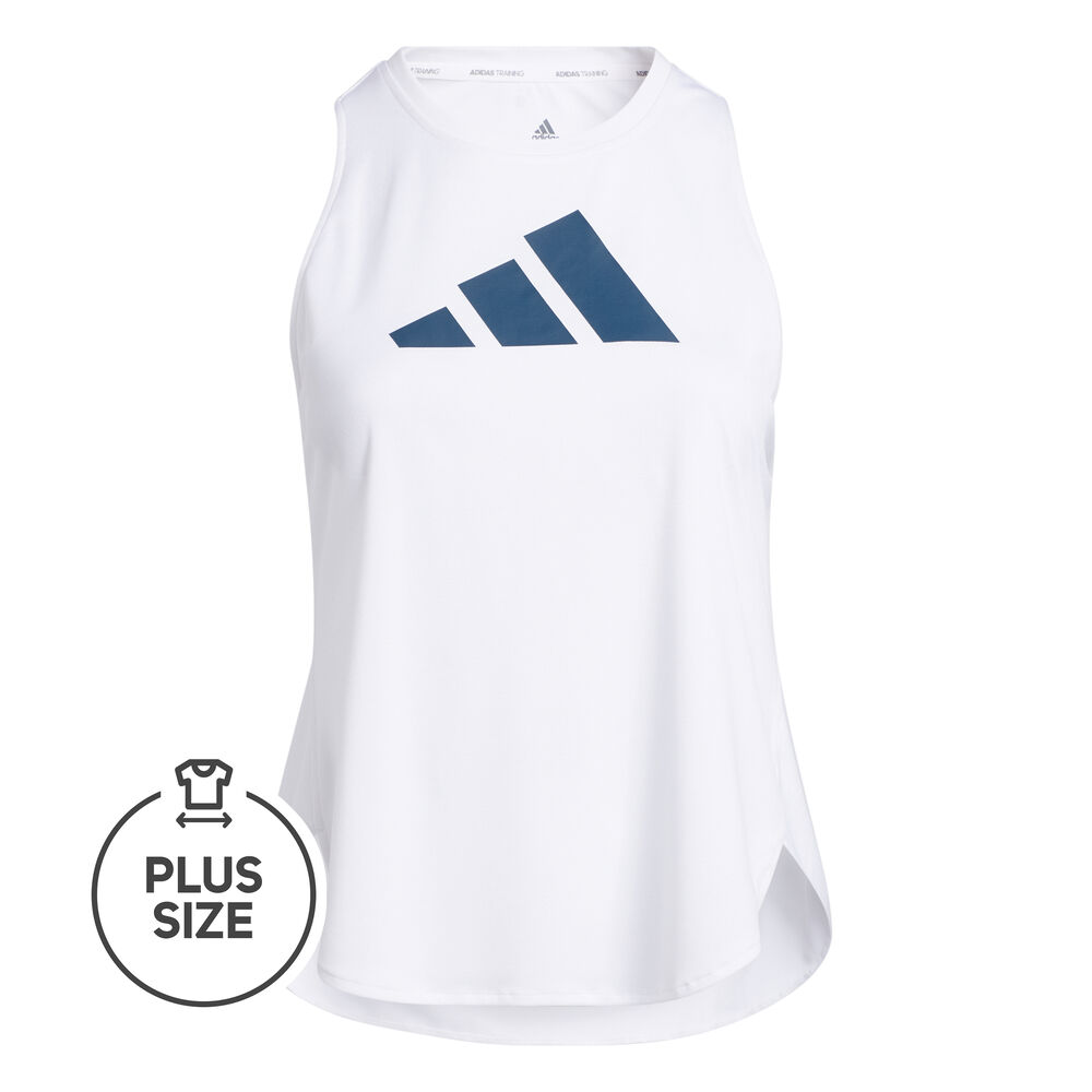adidas Badge Of Sport Logo Plus Size Débardeur Tank Top Femmes - Blanc , Bleu