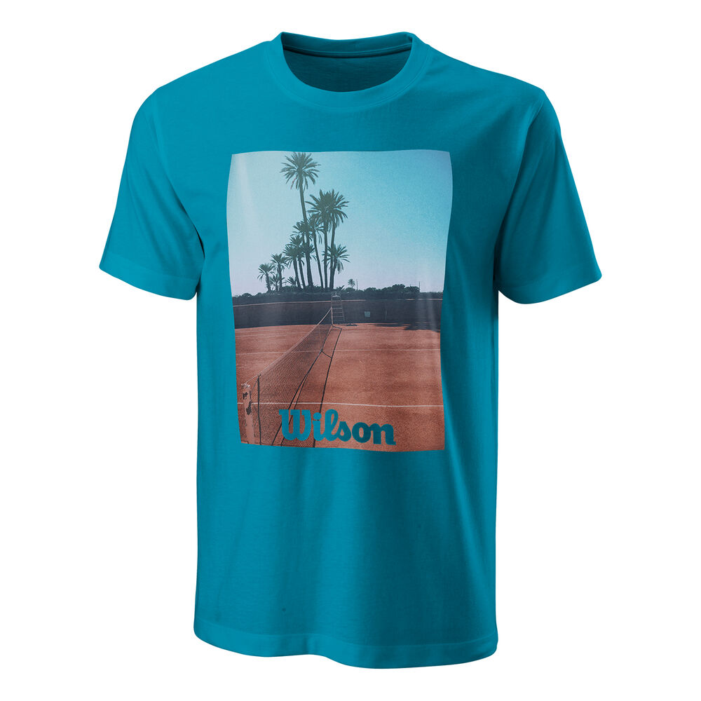 Wilson Scenic Tech T-shirt Hommes - Bleu , Multicouleur