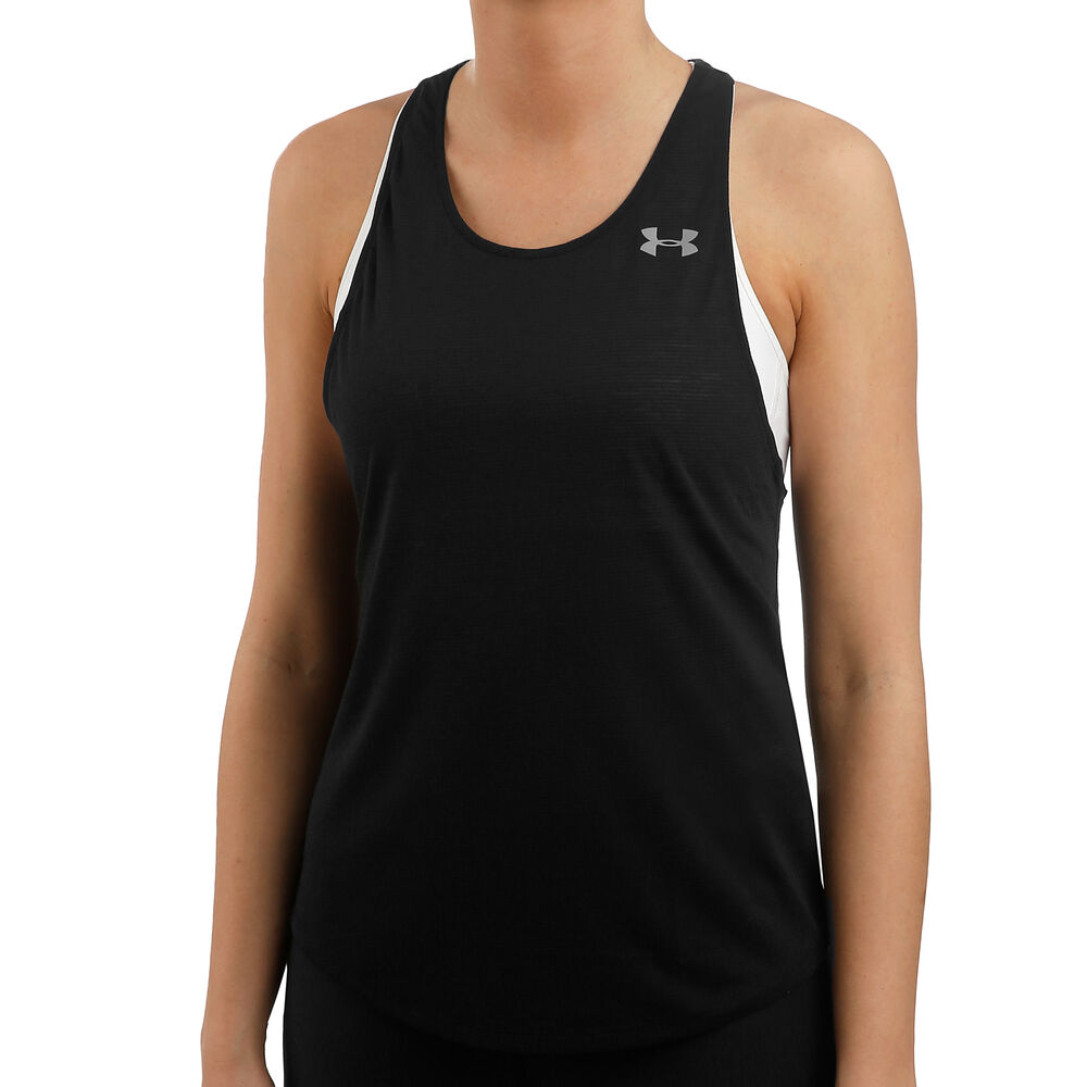 Under Armour Streaker 2.0 Racer Débardeur Tank Top Femmes - Noir , Argent