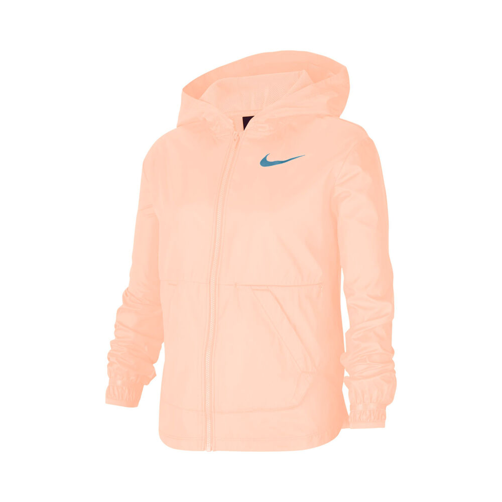 Nike Windrunner Veste De Survêtement Filles - Abricot, Bleu Petrol