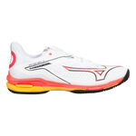 Chaussures de tennis Mizuno Mizuno Wave Exceed Tour 6 Chaussures Toutes Surfaces Hommes-Blanc,Corail