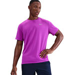 V&ecirc;tements Nike Nike Miler Tee Maillot de course Hommes-violet, argent