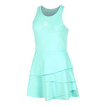 V&ecirc;tements de tennis Quiet Please Quiet Please Wild Flounce Robe Femmes-Turquoise,Blanc