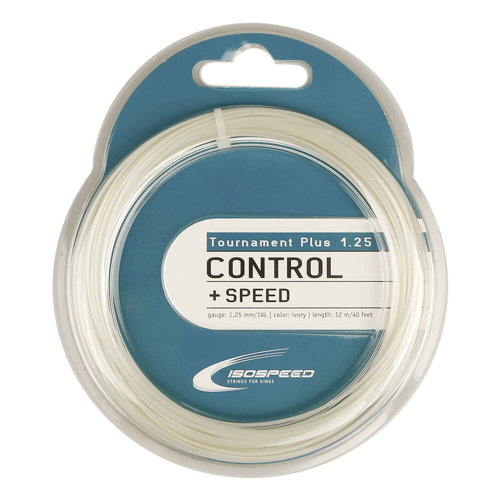 Isospeed Tournament Plus Cordage En Garniture 12m - Blanc