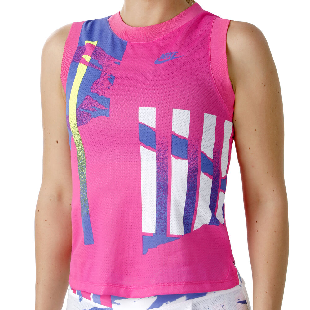 Nike Court Slam Débardeur Tank Top Femmes - Pink , Multicouleur