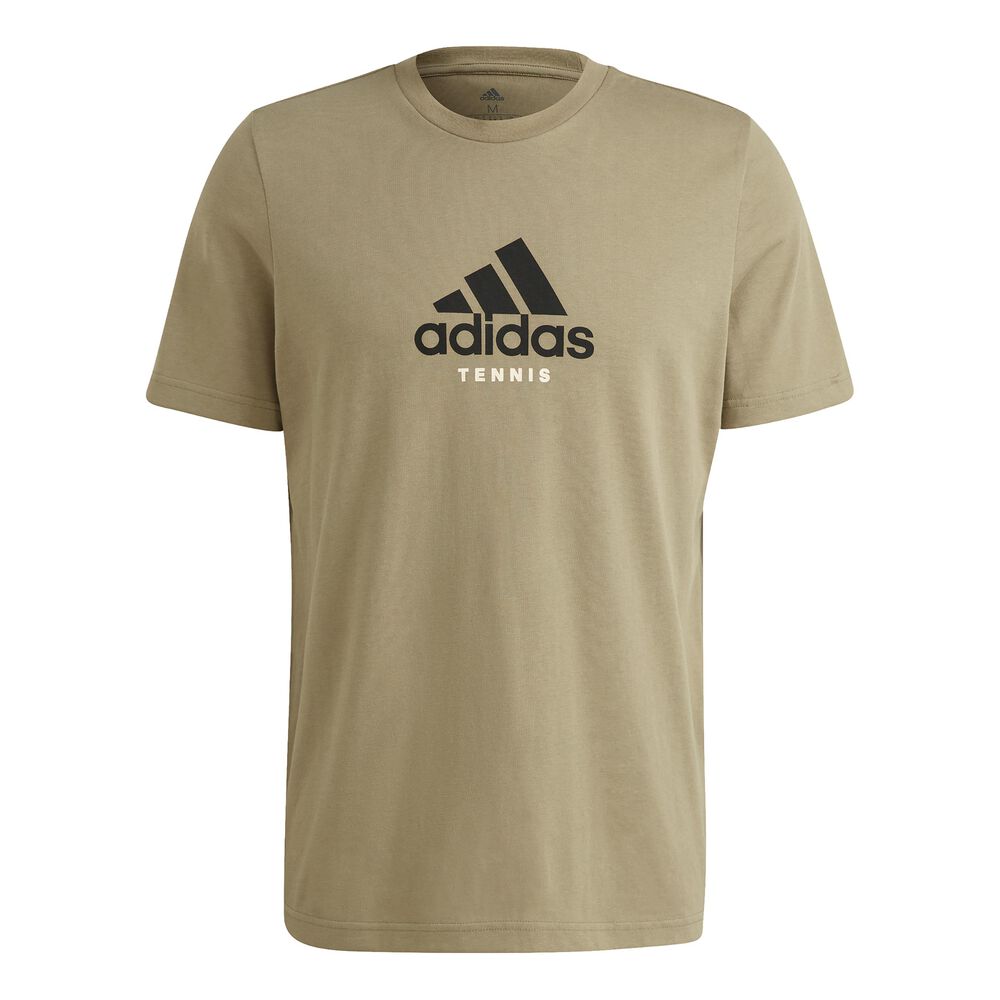 adidas Fenc T-shirt Hommes - Vert Olive , Noir