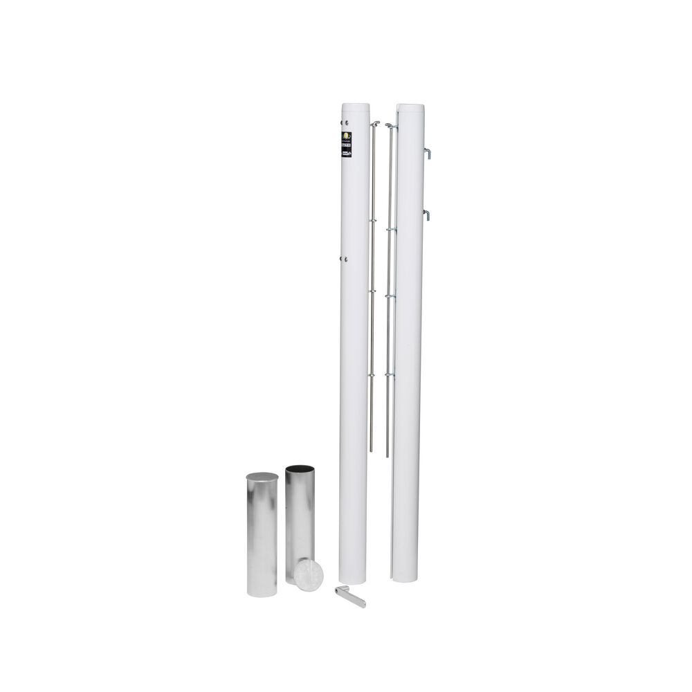 Tegra ASS Poteau Pour Filet Aluminium - Blanc