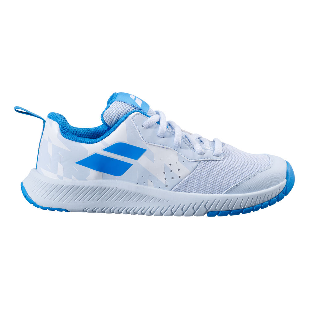 Babolat Pulsion Junior Chaussures Toutes Surfaces Enfants - Blanc , Bleu