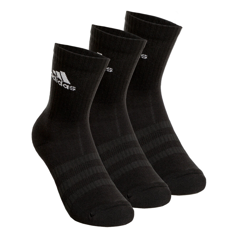 adidas Cushioning Crew Chaussettes De Sport Pack De 3 - Noir , Blanc