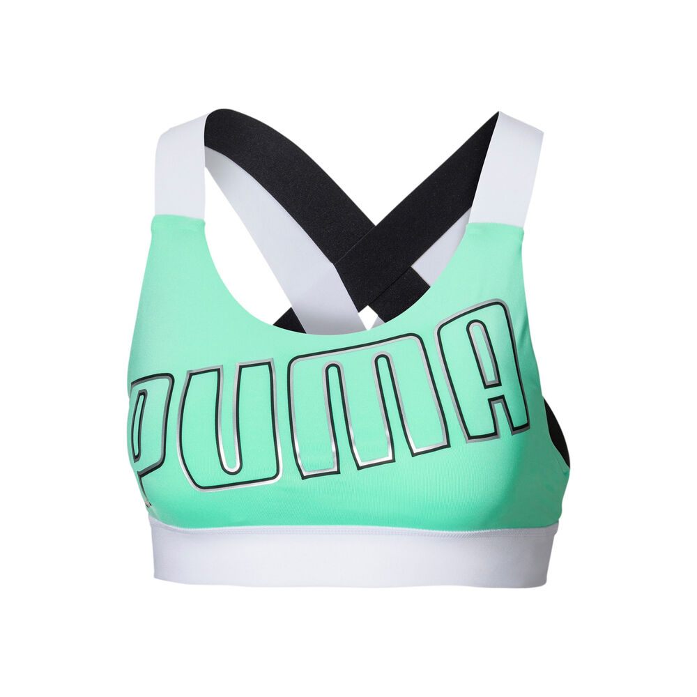 Puma Feel It Soutien-gorge Sport Femmes - Mint, Blanc