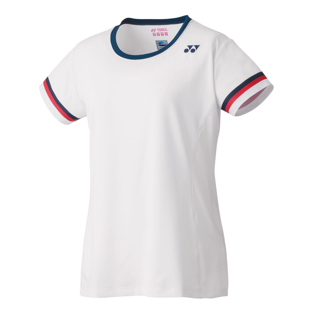 Yonex Crew Neck T-shirt Femmes - Blanc , Bleu Foncé