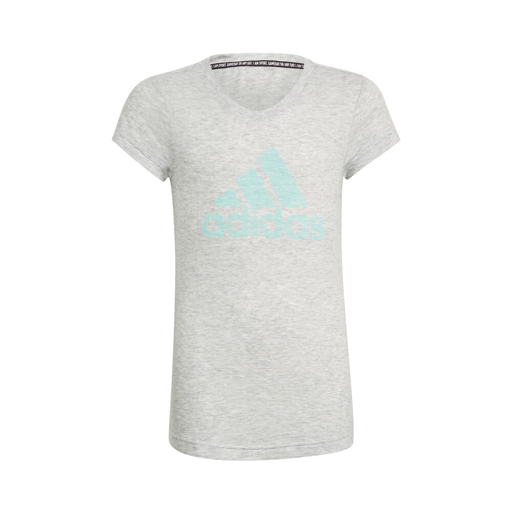 adidas Must Have T-shirt Filles - Gris Clair , Mint