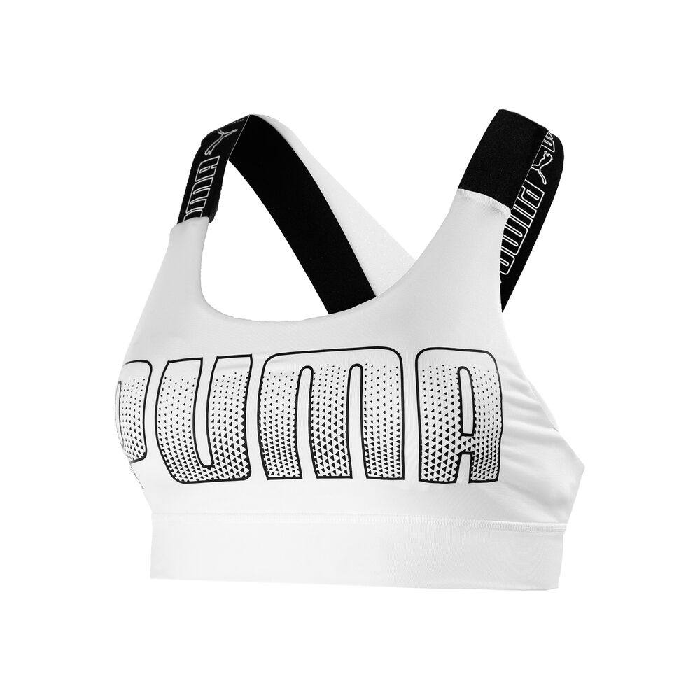 Puma Mid Impact Feel It Soutien-gorge Sport Femmes - Blanc , Noir