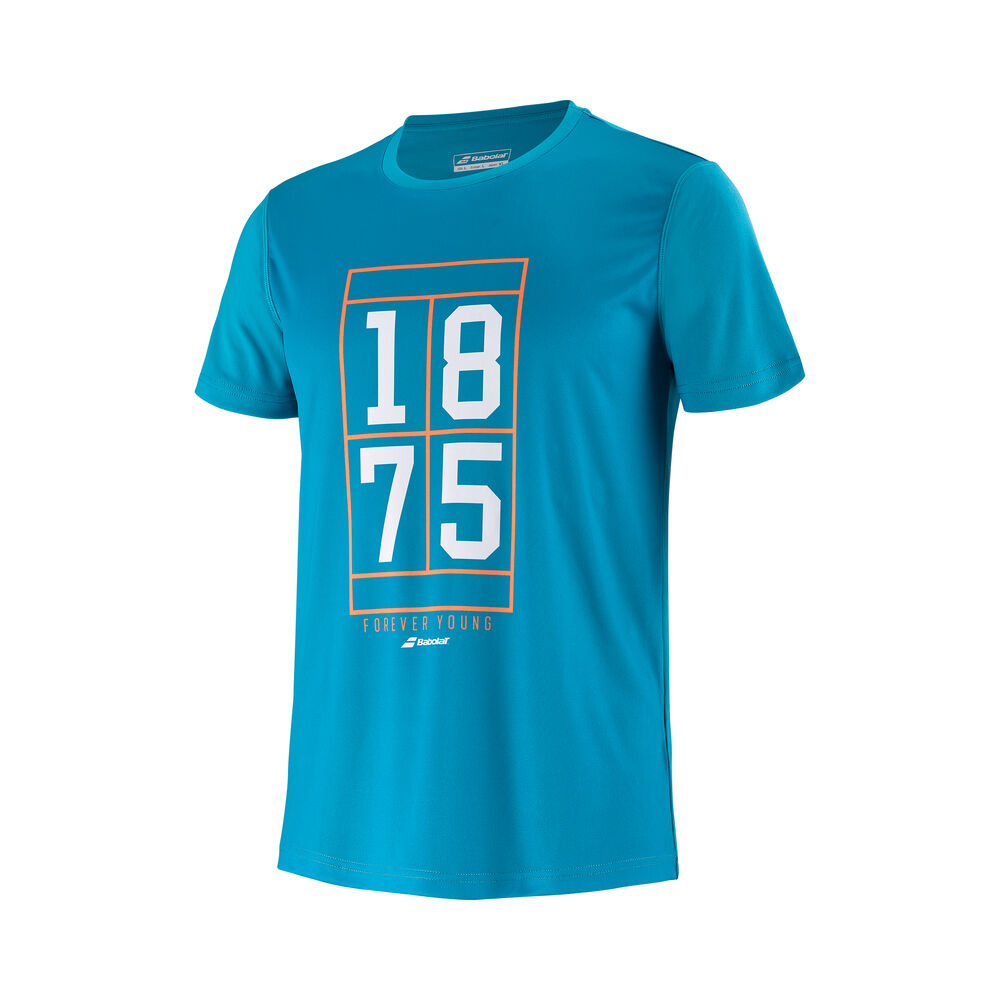 Babolat Exercise Graphic T-shirt Garçons - Turquoise , Blanc