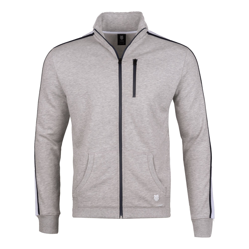 K-Swiss Tac Heritage Gilet En Coton Hommes - Gris Clair , Blanc