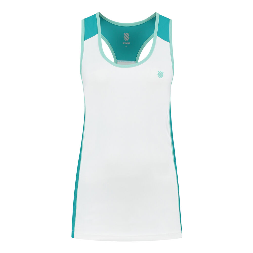 K-Swiss Hypercourt Speed Débardeur Tank Top Femmes - Blanc , Turquoise