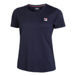 Vêtements Fila Fila Leonie T-shirt Femmes-Bleu Foncé,Blanc