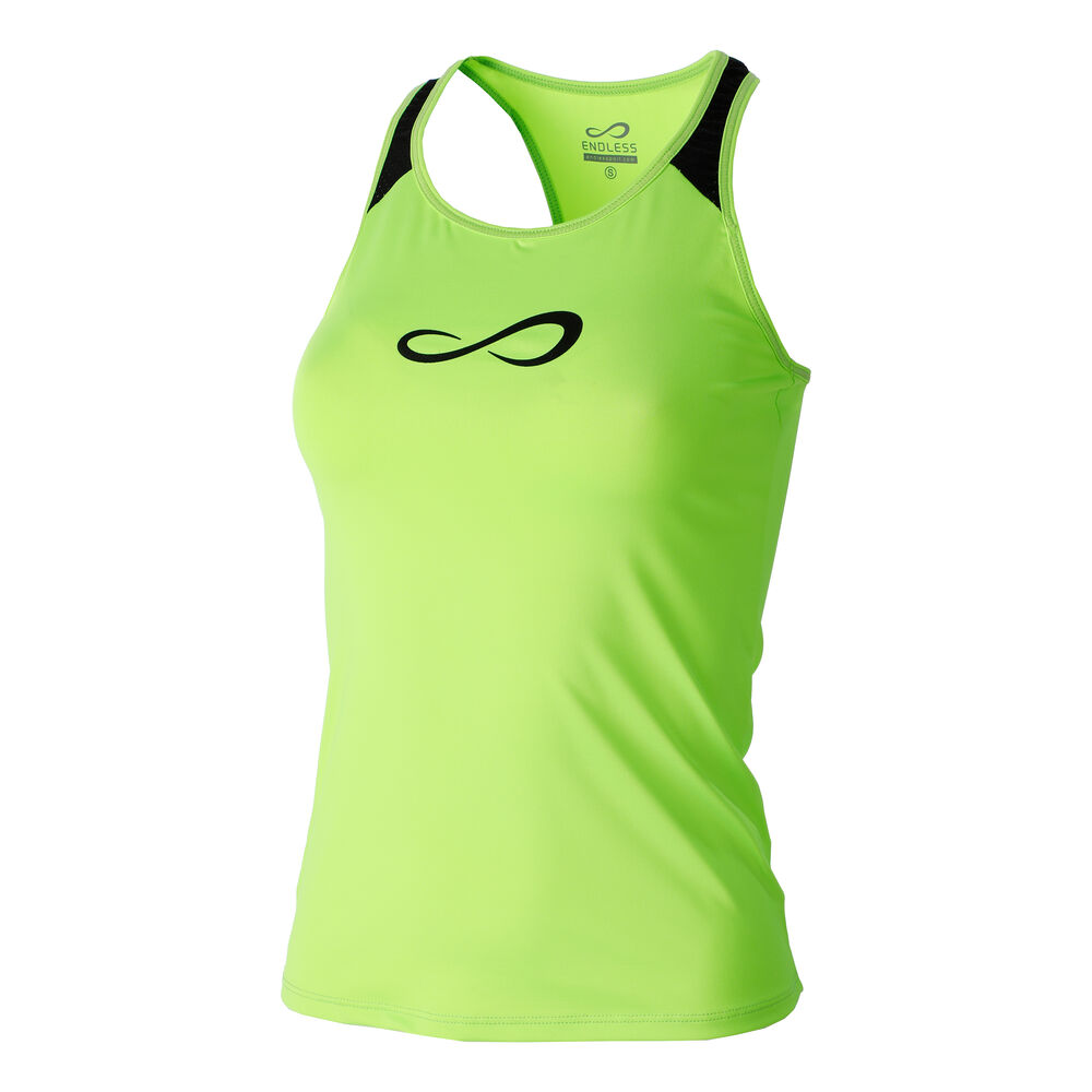 Endless Minimal Débardeur Tank Top Femmes - Vert Fluo , Noir