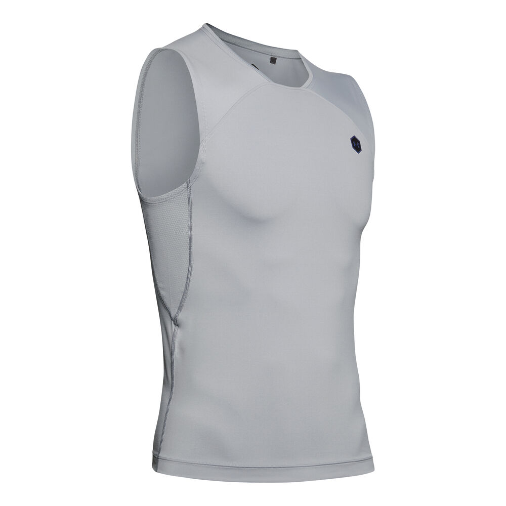 Under Armour Heatgear Rush Compression SL Débardeur Tank Top Hommes - Gris Clair , Noir