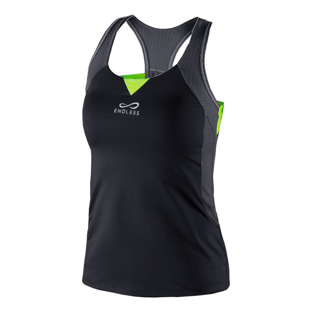Endless Starlett Débardeur Tank Top Femmes - Noir , Vert Fluo