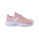Chaussures de tennis Babolat Babolat PROP 3 CLY Chaussure terre battue Enfants-ros&eacute;, blanc