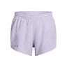 Fly By 3in Short de running Femmes - blanc, blanc