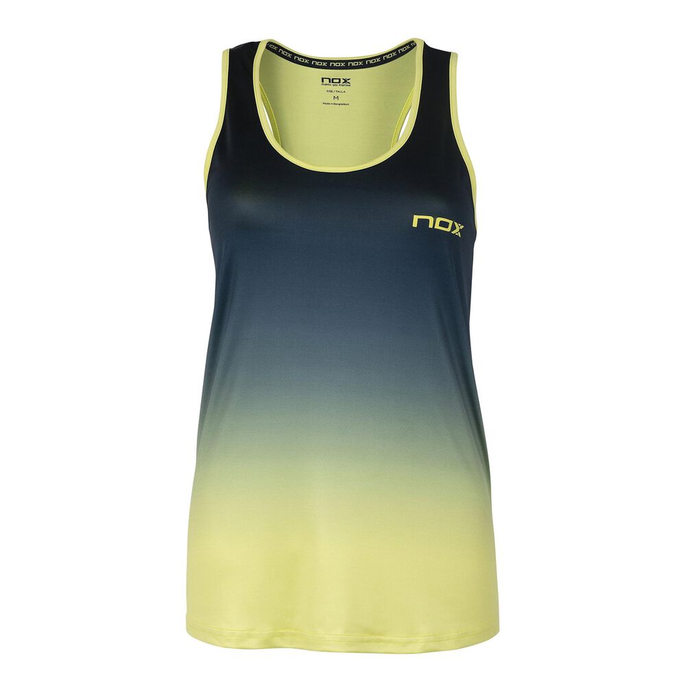 NOX Pro Débardeur Tank Top Femmes - Bleu Foncé , Jaune