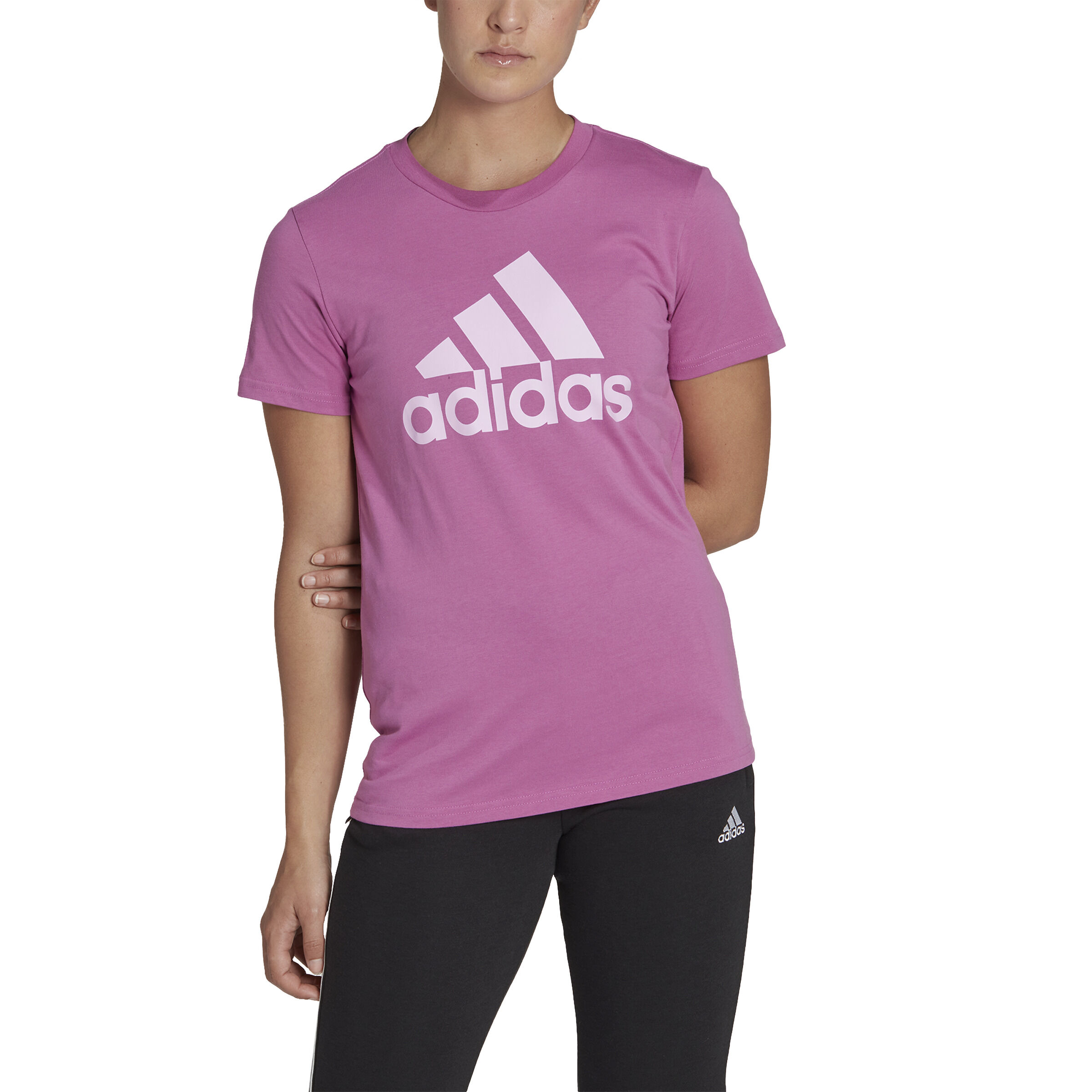 Buy adidas T shirt Femmes Violet Blanc online Tennis Point FR