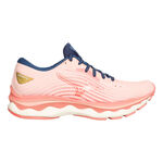 Chaussures de running Mizuno Mizuno Wave Sky 6 Chaussure De Running Sans Stabilisateurs Femmes-Ros&eacute;, Gris