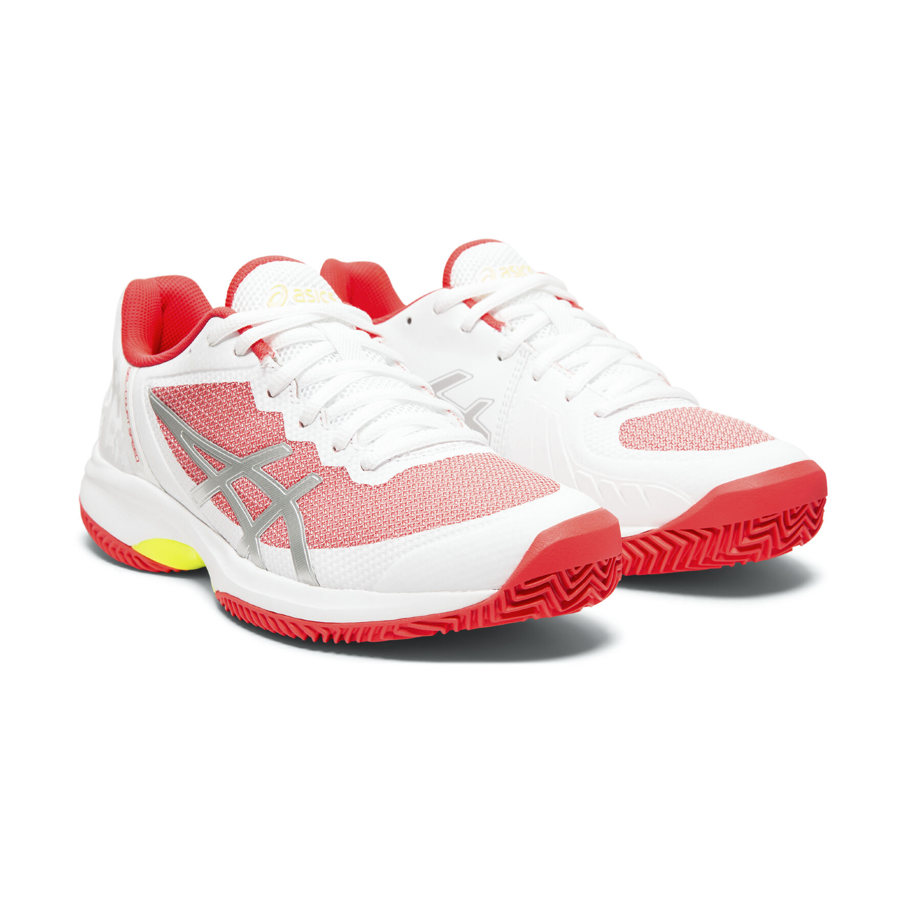 Buy ASICS Gel Court Speed Clay Chaussure Terre Battue Femmes Blanc Rouge Clair online Tennis Point FR