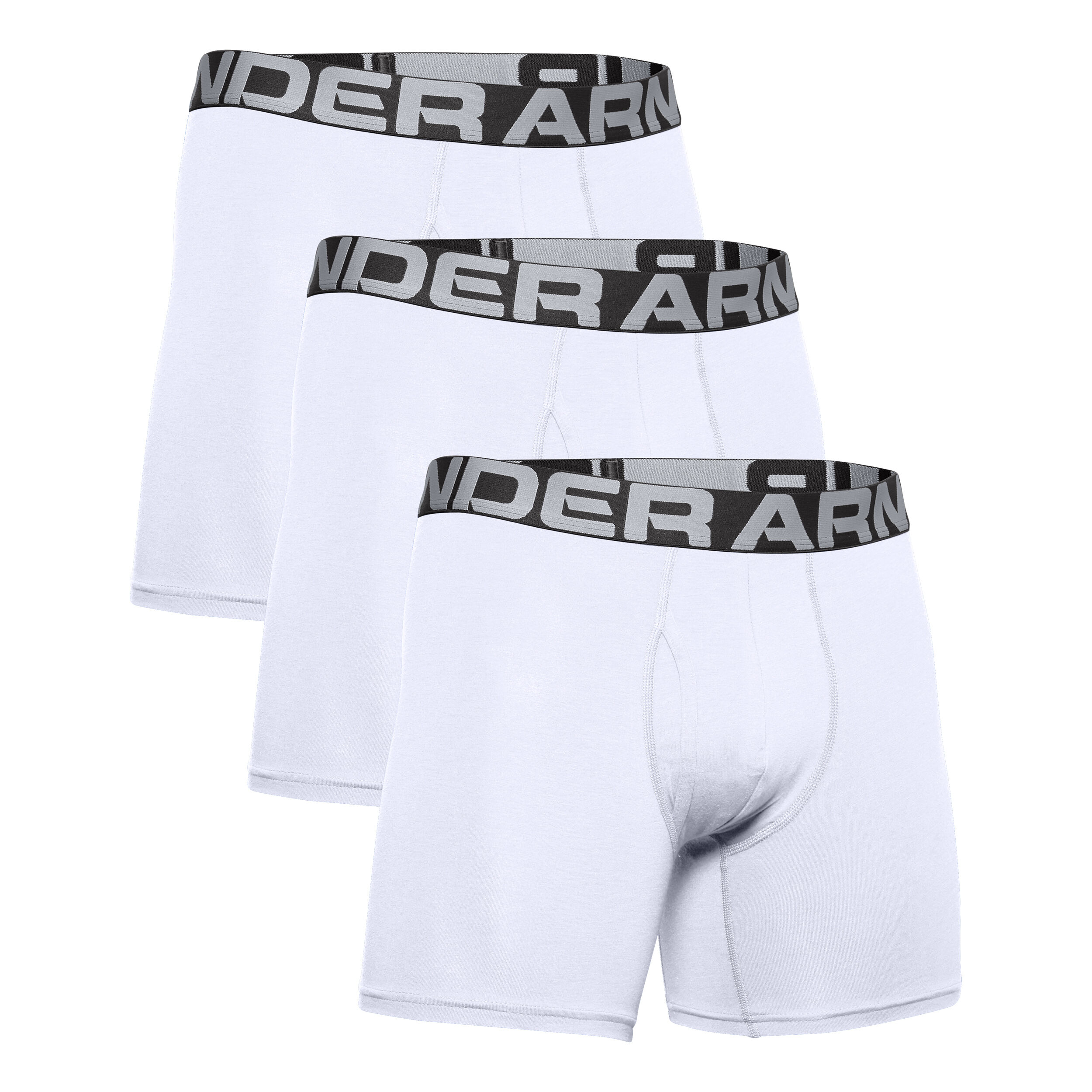 Buy Under Armour Charged Cotton 6in Calecon Pack De 3 Hommes Blanc Noir online Tennis Point FR