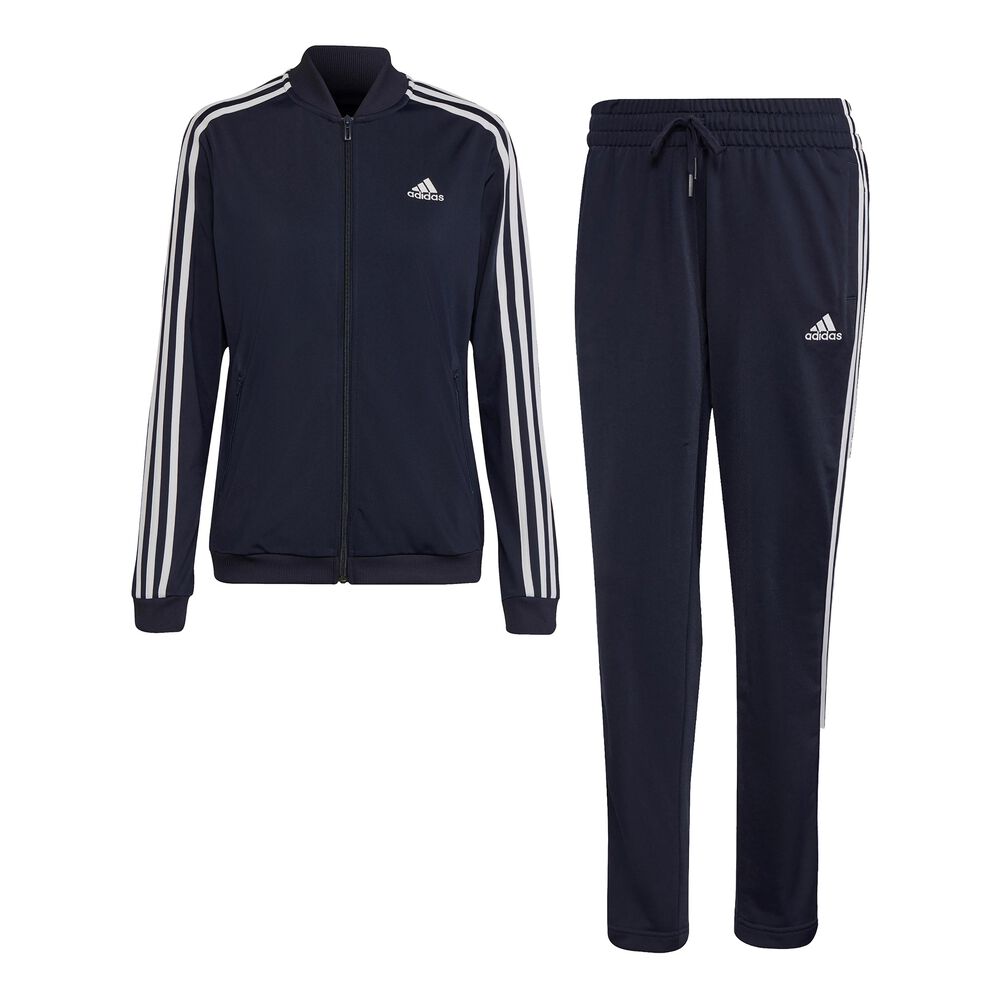 adidas 3-Stripes FT Survêtement Femmes - Bleu Foncé , Blanc