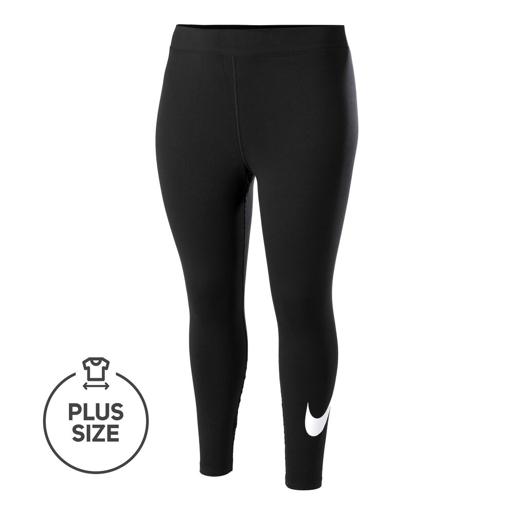 Nike Sportswear Essential Graphic Swoosh Plus Size Collant Tight Femmes - Noir , Blanc