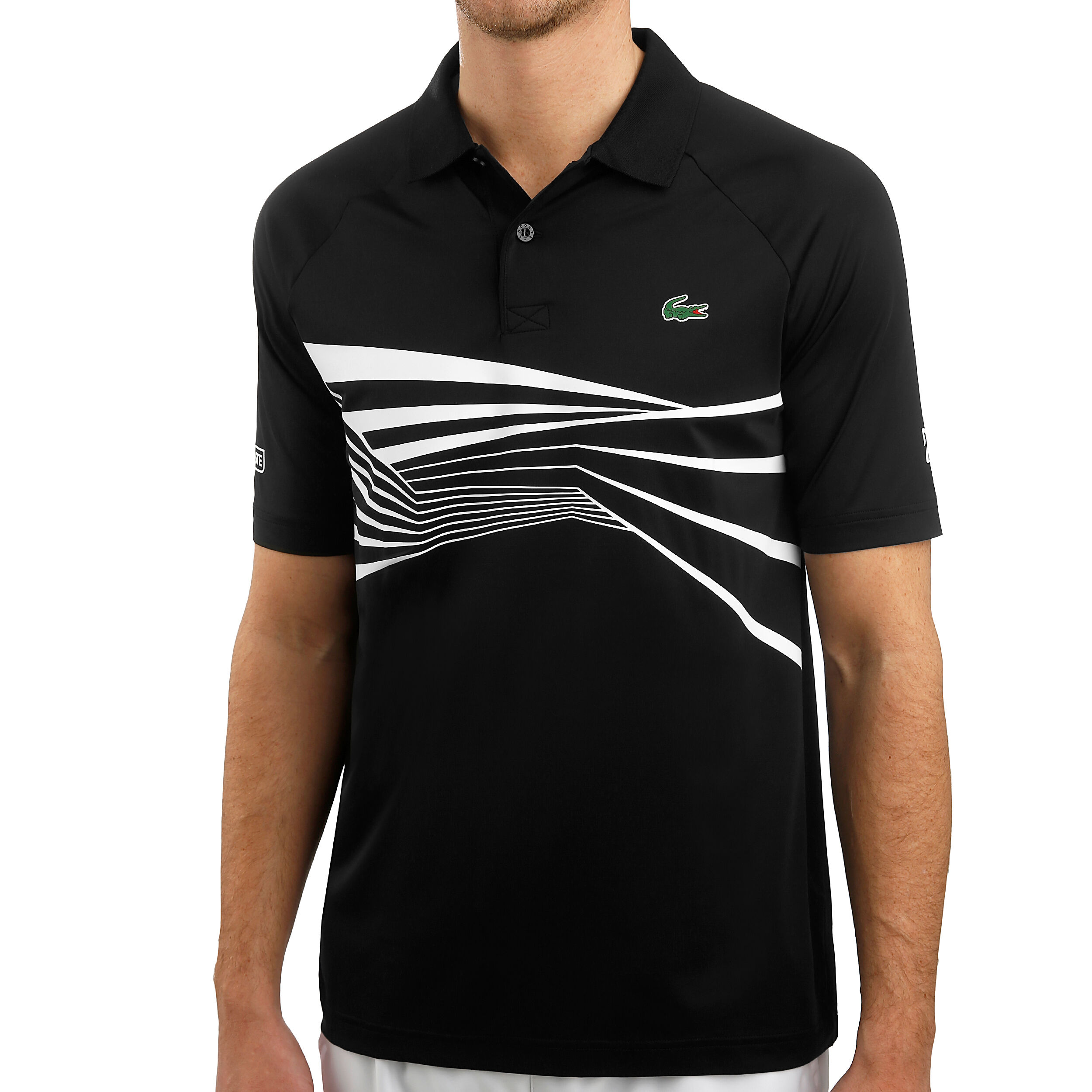 Buy Lacoste Novak Djokovic Polo Hommes Noir Blanc online Tennis Point FR