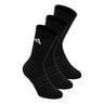 Essentials Crew 3P Chaussettes de tennis Unisex-noir