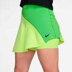 V&ecirc;tements de tennis Nike Nike Court Dri-Fit Slam High Rise Jupe Femmes-vert, jaune lemon