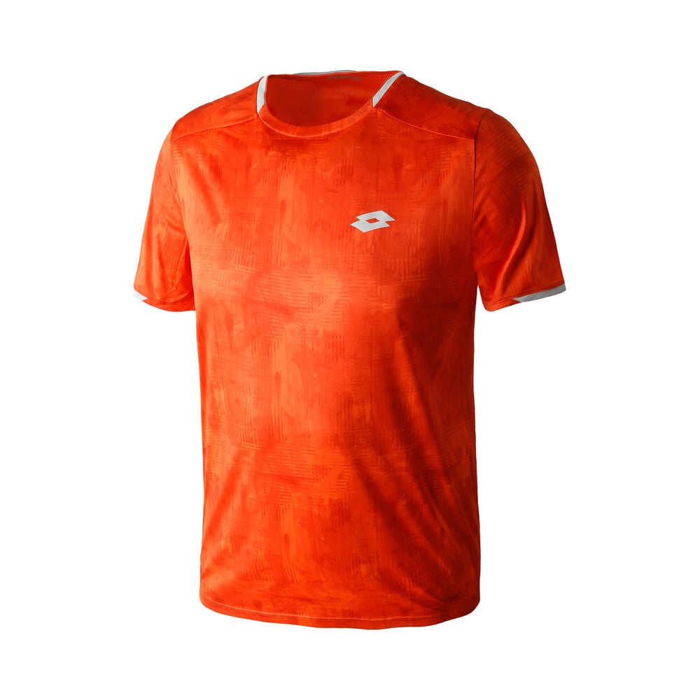 Lotto Top Ten Printed PL T-shirt Garçons - Orange , Argent