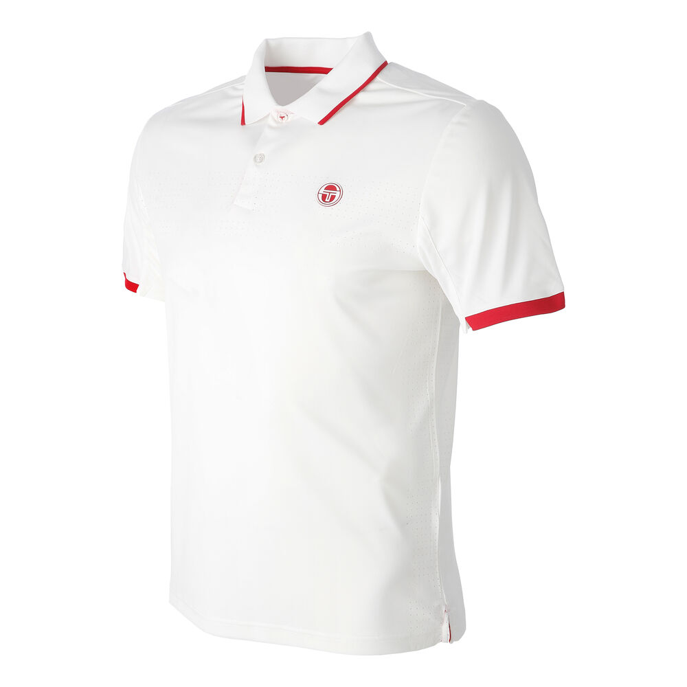 Sergio Tacchini Youngline Pro Polo Hommes - Blanc , Rouge