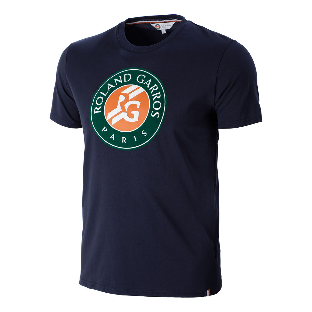 Roland Garros Big Logo T-shirt Hommes - Bleu Foncé , Multicouleur
