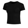 Motion Mesh T-shirt Femmes-noir, gris