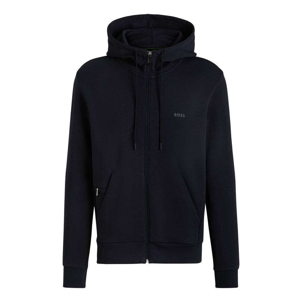 BOSS Shaggy Gilet En Coton Hommes - Bleu Foncé